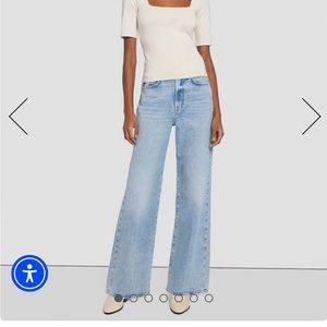 7 for all mankind Kate wide leg jeans - size 26- NWT
